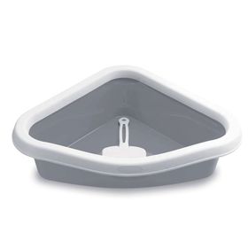 Stefanplast Sprint Corner Gri Beyaz Köşe Tuvalet
