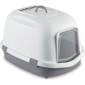 Stefanplast Super Queen Beyaz-Gri 55x71x46 cm Kedi Tuvaleti