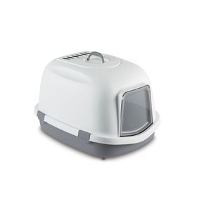 Stefanplast Super Queen Beyaz-Gri 55x71x46 cm Kedi Tuvaleti