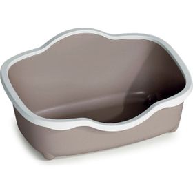 Stefanplast Tres Chic 56x38.5x26 cm Beyaz Pembe Açık Kedi Tuvaleti