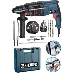 Steiner 3000 Watt 5 + 1 Mandren + 5 Uç Joule Kırıcı Delici Darbeli Matkap