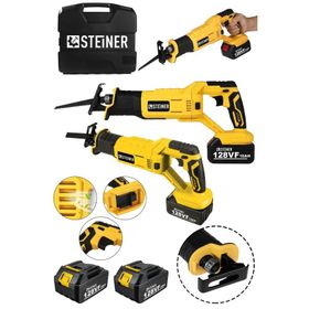 Steiner Alman 128 Vf 10 Ah Kömürsüz Motor Kemik Ahşap Akülü Testere Sarı Demir Kesme Makinesi