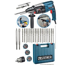 Steiner Alman 4000 W Profesyonel Kırıcı Delici Gri 20 Adet Uç Darbeli Matkap