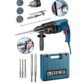 Steiner Alman 4000 W Profesyonel Kırıcı Delici Hilti 5 Adet Uç Darbeli Matkap