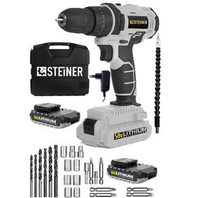 Steiner Alman 58 V 5 Ah Metal Şanzıman Çift Lithium Akü Şarjlı Vidalama Matkap