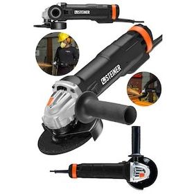 Steiner Alman Metal Şanzıman Bakır Sargı Avuç Içi Taşlama 125 mm 5 Disk 4200 W Sarı Demir Kesme Makinesi