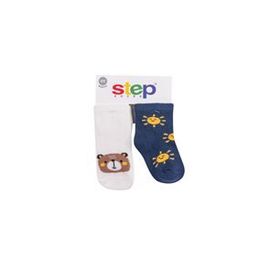 Step 10145 2'li Karışık Renkli Bear Soket Çorap