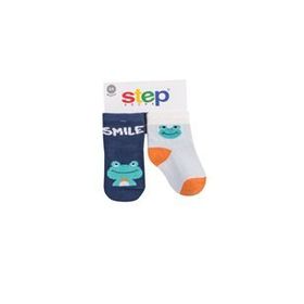 Step 10150 2'li Karışık Renkli Smile Frog Soket Çorap