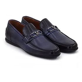 Step By Step 004-20267 Lacivert Hakiki Deri Erkek Loafer Ayakkabı