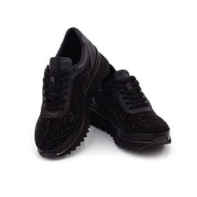 Step By Step 011-92056 Hakiki Deri Siyah Kadın Spor Ayakkabı