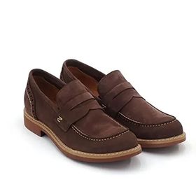 Step By Step 014-20654 Kahverengi Hakiki Deri Erkek Loafer Ayakkabı