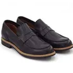 Step By Step 014-20654 Siyah Hakiki Deri Erkek Loafer Ayakkabı