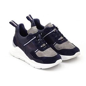 Step By Step 018-20130 Lacivert Süet Hakiki Deri Erkek Spor Ayakkabı