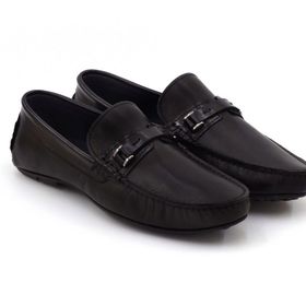 Step By Step 024-20272 Siyah Süet Hakiki Deri Erkek Loafer Ayakkabı
