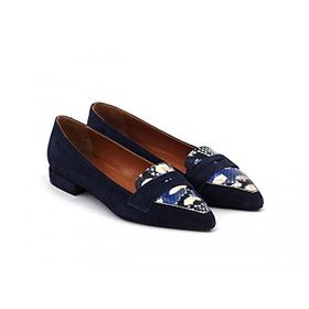 Step By Step 033-92804 Laci Süet Hakiki Deri Loafer Kadın Babet