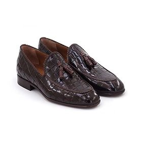 Step By Step 034-20211 Kahverengi Hakiki Deri Erkek Loafer Ayakkabı