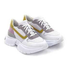 Step By Step 050-20218 Hakiki Deri Beyaz Kadın Spor Ayakkabı