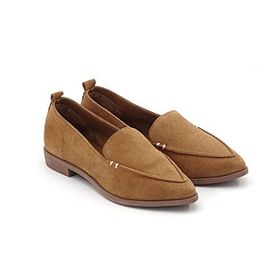 Step By Step 077-20128 Taba Hakiki Deri Loafer Kadın Babet