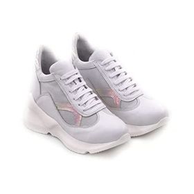 Step By Step 077-20807 Hakiki Deri Beyaz Kadın Spor Ayakkabı