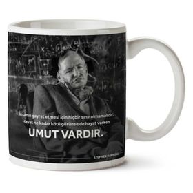 Stephen Hawking Umut Vardır Baskılı Kupa