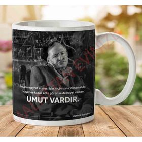 Stephen Hawking Umut Vardır Baskılı Kupa