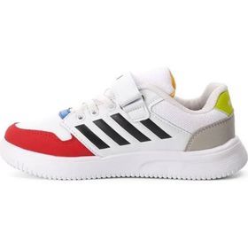 Stepica BST-B224-F Beyaz Kırmızı Siyah Cırtlı Çocuk Sneaker