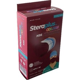 Steraplus Bordo FFP2 5 Katmanlı Telli N95 10'lu Maske