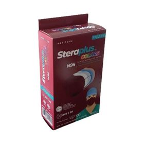 Steraplus Bordo FFP2 5 Katmanlı Telli N95 10'lu Maske