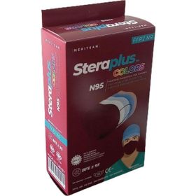 Steraplus Bordo FFP2 5 Katmanlı Telli N95 10'lu Maske