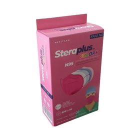 Steraplus Pembe FFP2 5 Katmanlı Telli N95 10'lu Maske