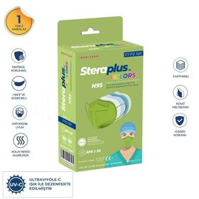 Steraplus Yeşil FFP2 5 Katmanlı Telli N95 10'lu Maske