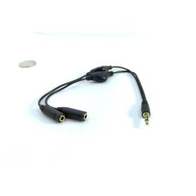 Stereo Kulaklık Çoklayıcı Kablo Ses Kontrollü