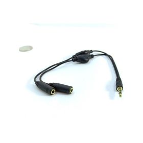 Stereo Kulaklık Çoklayıcı Kablo Ses Kontrollü