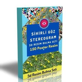 Stereogram Zeka Geliştirme Seti 150 Poster Resim Enine Boyuna Eğitim
