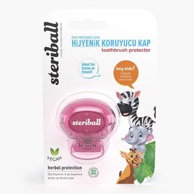 Steriball Açık Pembe Çocuk Zebra Fırça Koruyucu Kap