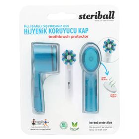 Steriball Pilli veya Şarjlı Diş Fırçaları İçin Hijyenik Mavi Diş Fırçası Kabı