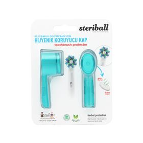 Steriball Pilli veya Şarjlı Diş Fırçaları İçin Hijyenik Turkuaz Diş Fırçası Kabı