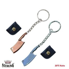 Sterling Altın/Gümüş 20 Adet Mini Bıçak Anahtarlık