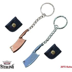 Sterling Altın/Gümüş 20 Adet Mini Bıçak Anahtarlık