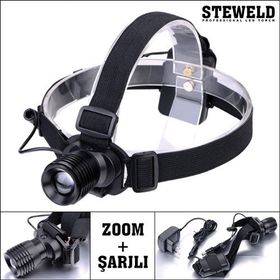 Steweld 521R Şarjlı ve Zoomlu LED 120 Lümen Kafa Lambası