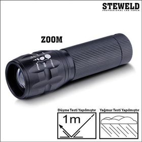 Steweld 622B Alimünyum Telsekopik Zoomlu El Feneri