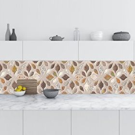Sticker Art 60x300 cm Mutfak Tezgah Arası Folyo Fayans Kaplama Folyosu Rustik Duvar Karo