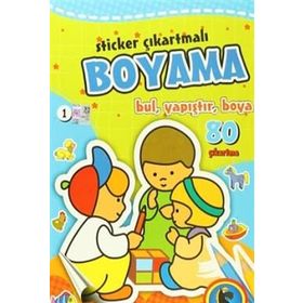 Sticker Çıkartmalı Boyama 6 Kitap Takım - kollektif