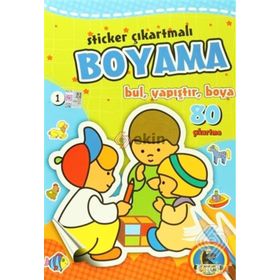 Sticker Çıkartmalı Boyama 6 Kitap Takım - kollektif