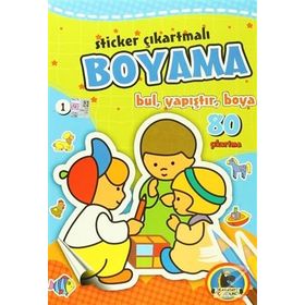 Sticker Çıkartmalı Boyama 6 Kitap Takım - kollektif