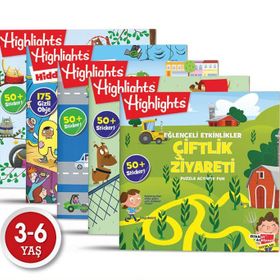 Sticker Eğlenceli Etkinliklerle Hikayeli Bulmaca 5'li Set-Dikkat Atölyesi Yayınları