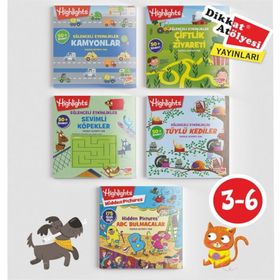 Sticker Eğlenceli Etkinliklerle Hikayeli Bulmaca 5'li Set-Dikkat Atölyesi Yayınları