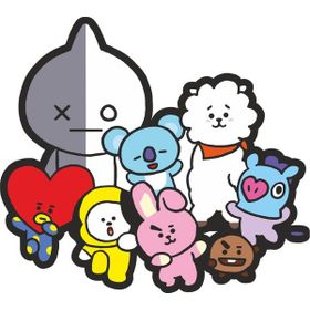 Sticker Fabrikası Bt21 12x10.5 cm Duvar Stickerı
