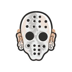 Sticker Fabrikası Demir Maske 8x10 cm Duvar Stickerı