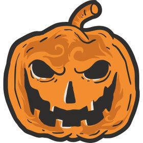 Sticker Fabrikası Haloween Bal Kabağı 9.5x10 cm Duvar Stickerı